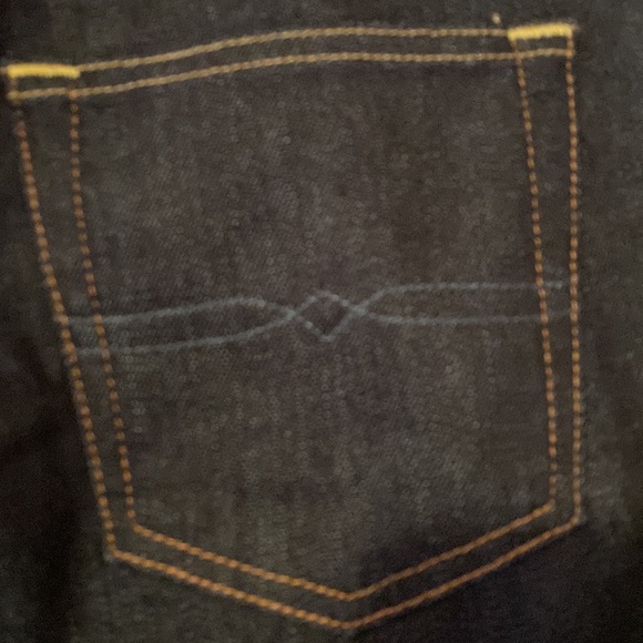 LUCKY BRAND MID RISE RELAXED FIT BOOTLEG DARK WASH BLUE JEANS 27/32 S 4 - Picture 5 of 7